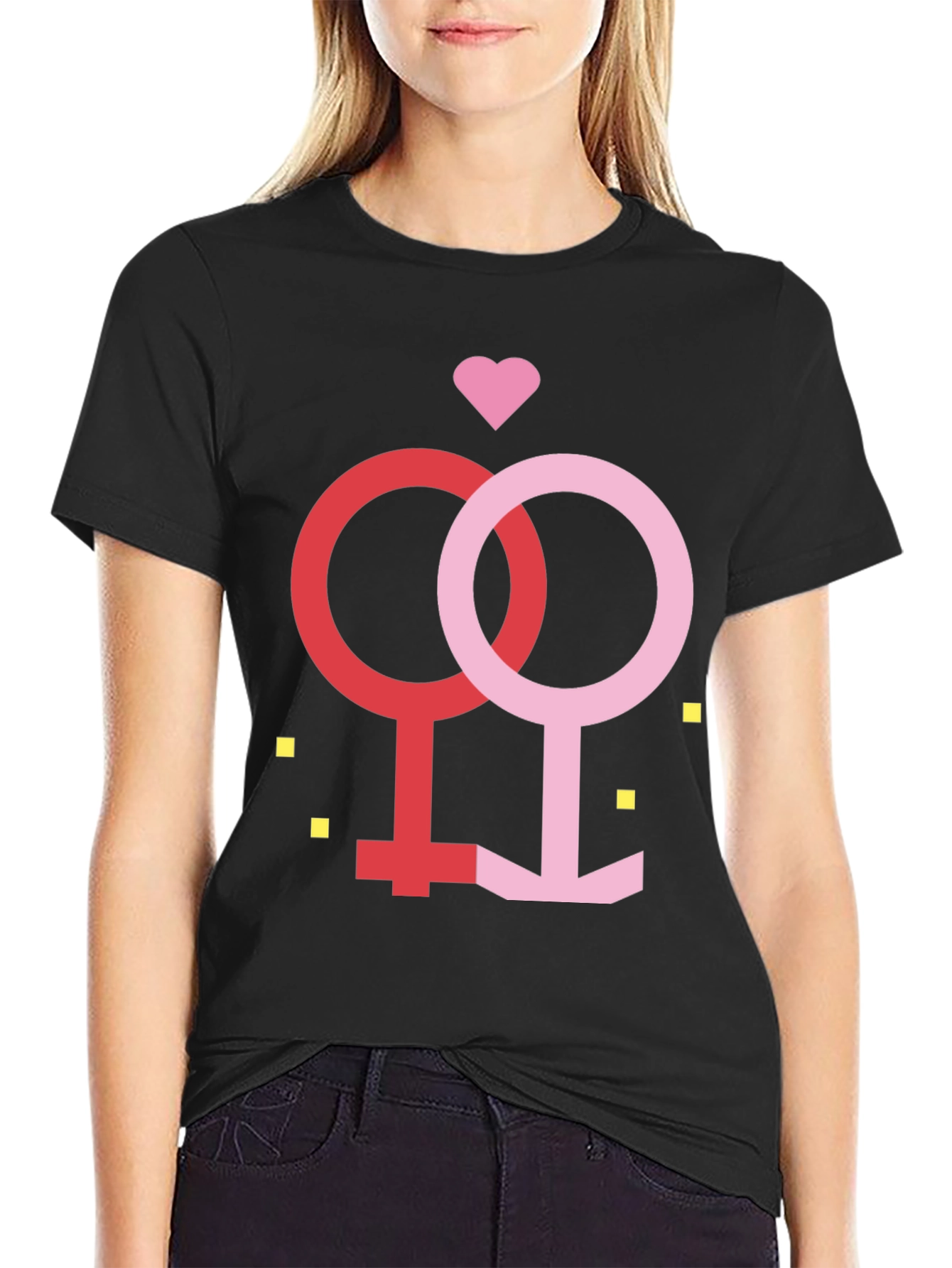 Matching Venus Symbol Graphic Tee