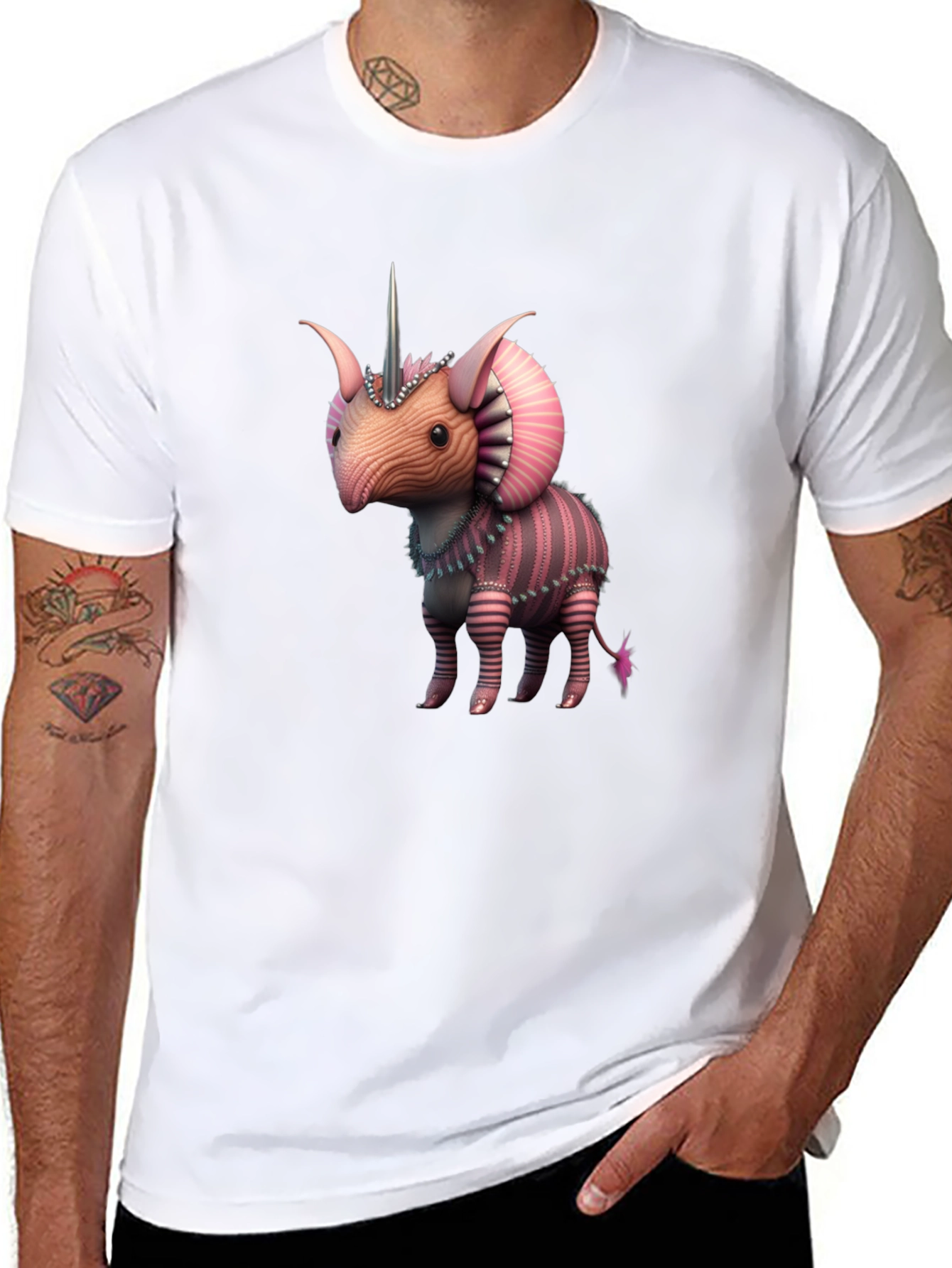 Unicorn Triceratops Creature T-Shirt