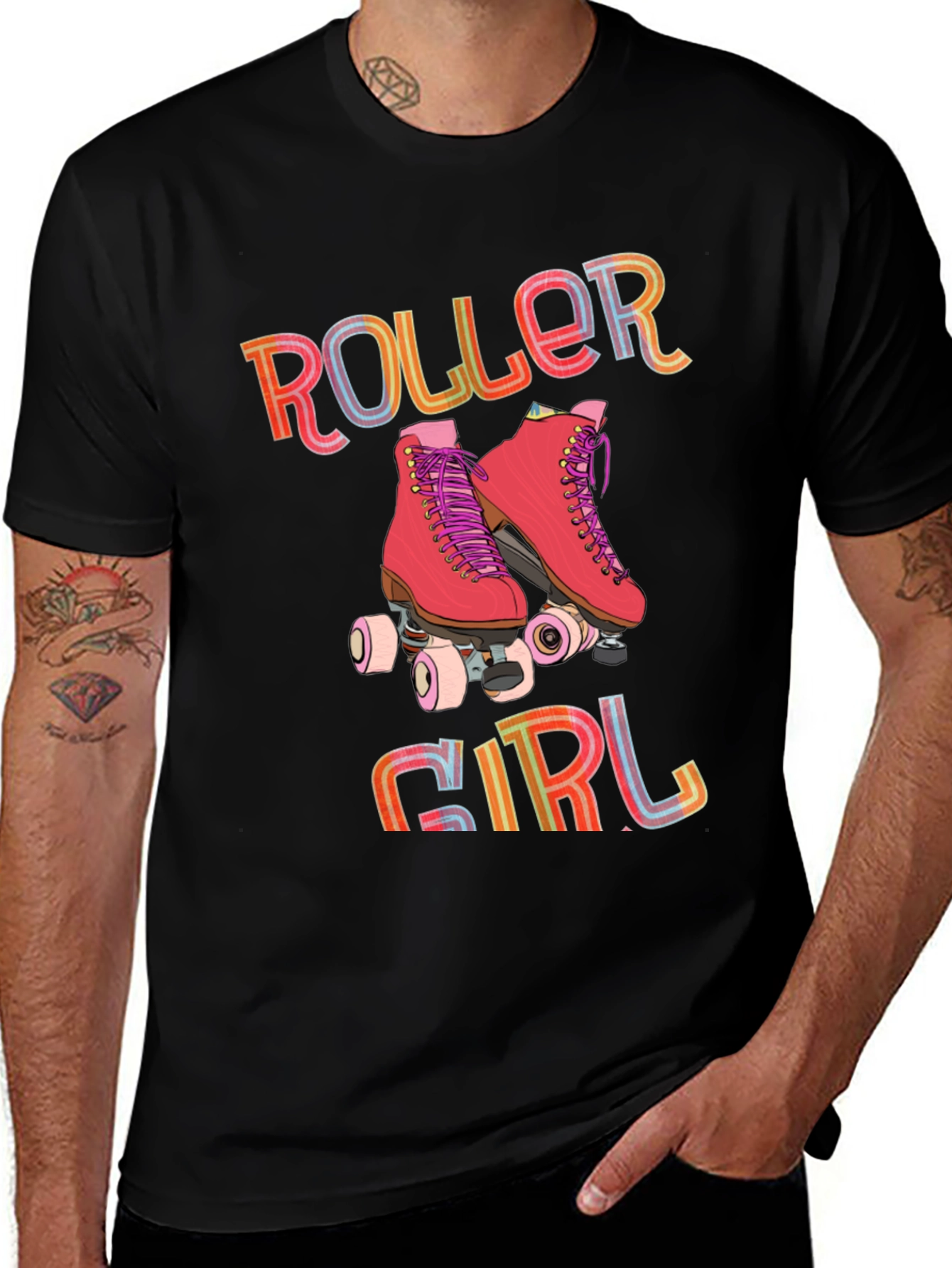 Roller Girl Graphic Tee - Retro Skate T-Shirt