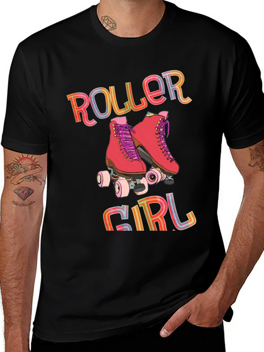 Roller Girl Graphic Tee - Retro Skate T-Shirt