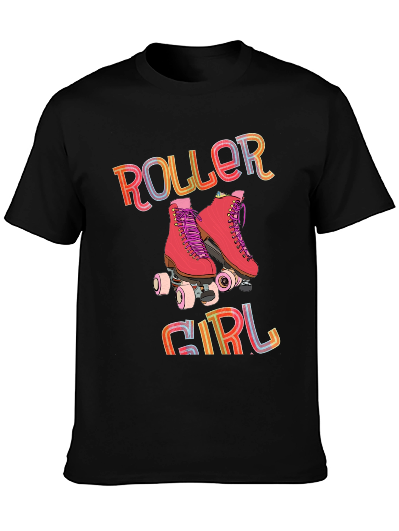 Roller Girl Graphic Tee - Retro Skate T-Shirt