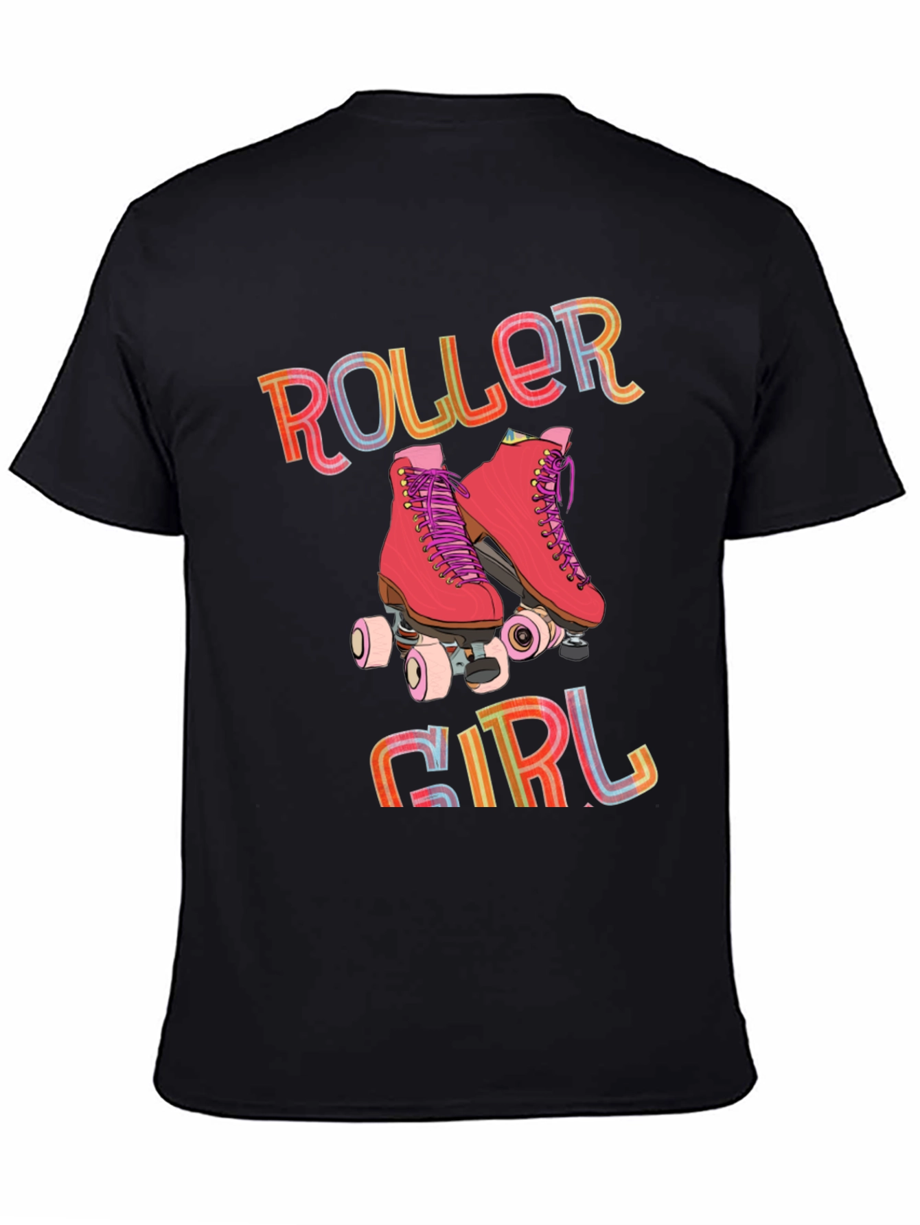 Roller Girl Graphic Tee - Retro Skate T-Shirt