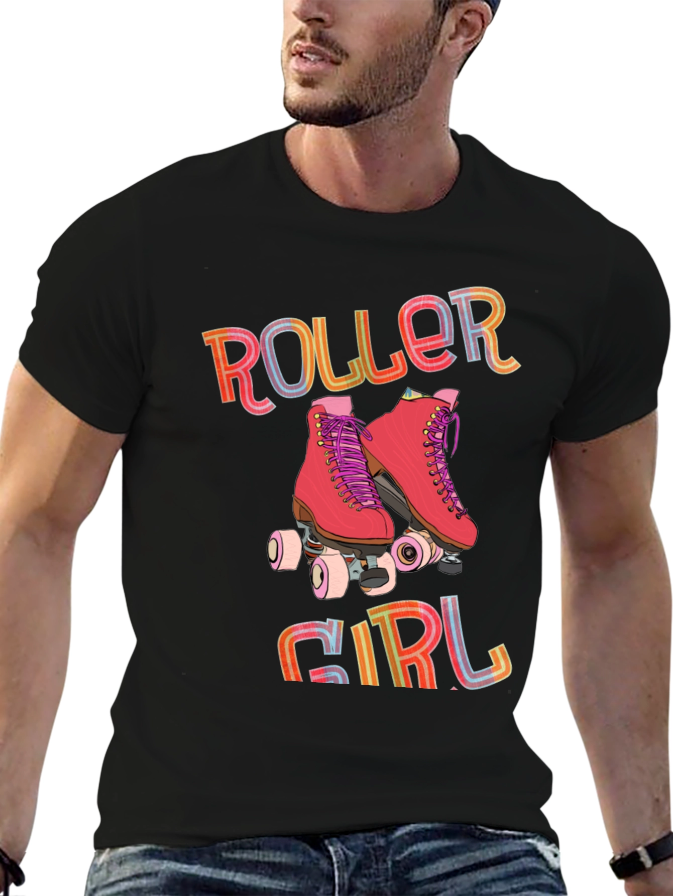 Roller Girl Graphic Tee - Retro Skate T-Shirt