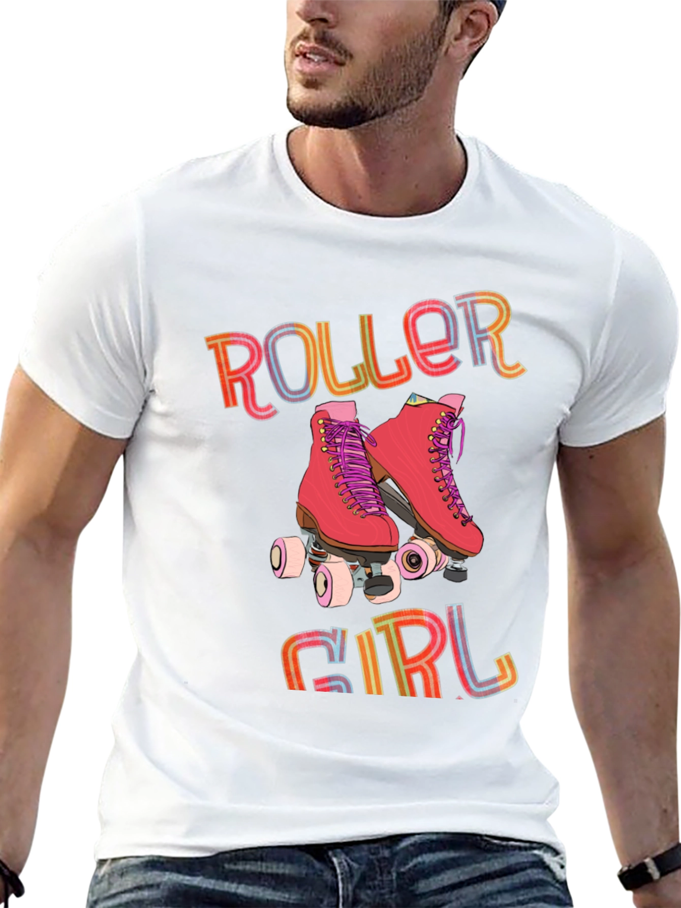 Roller Girl Graphic Tee - Retro Skate T-Shirt