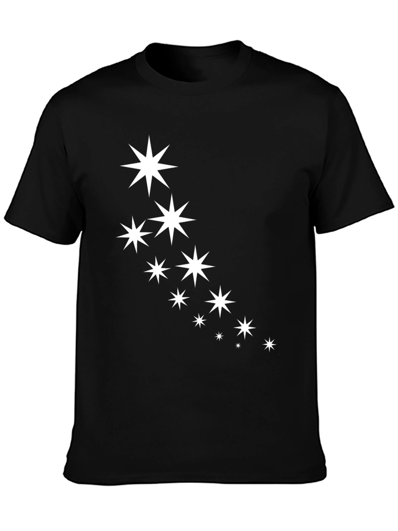 Starry Night Black Tee - Casual Cool Style