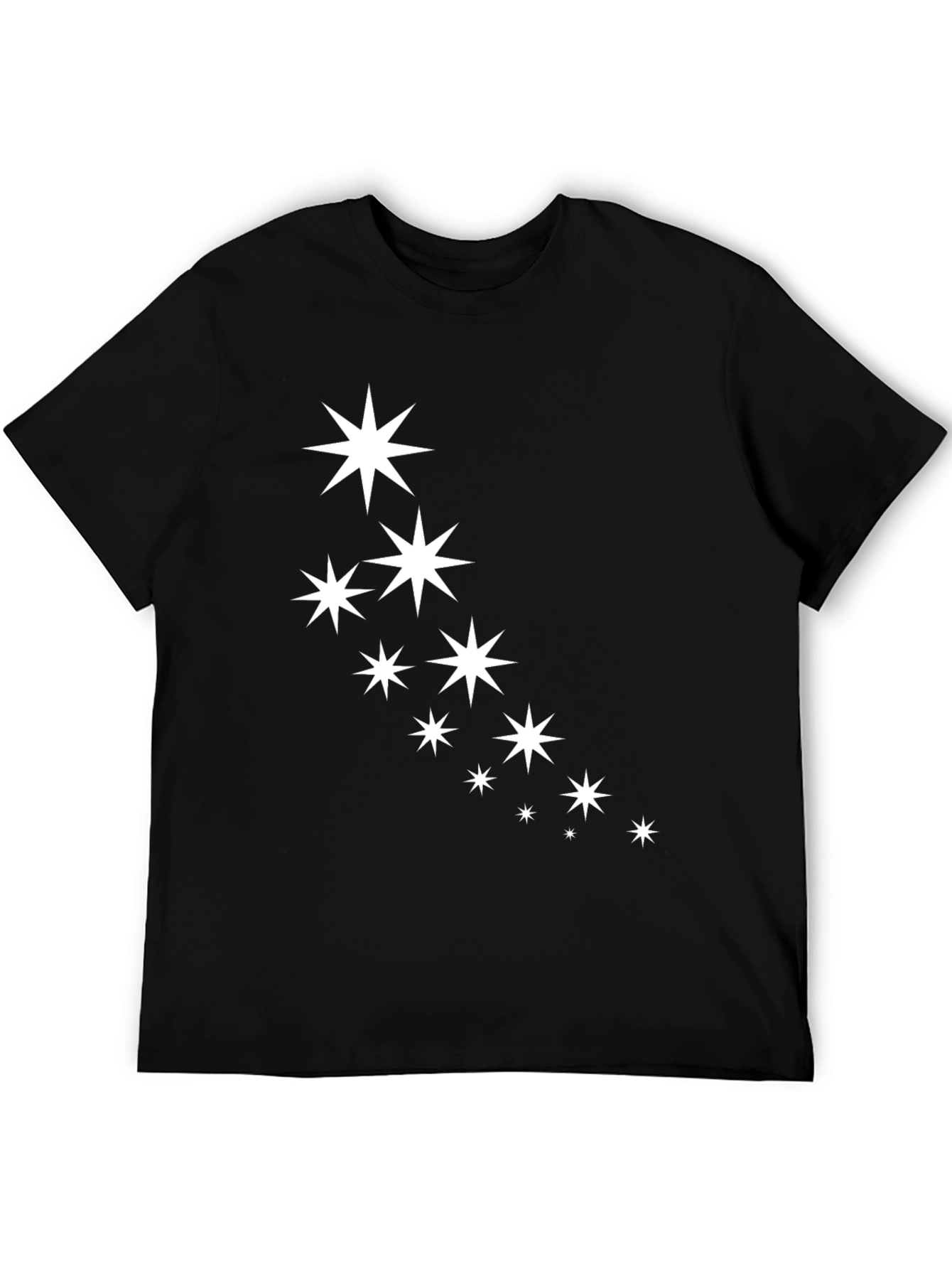 Starry Night Black Tee - Casual Cool Style