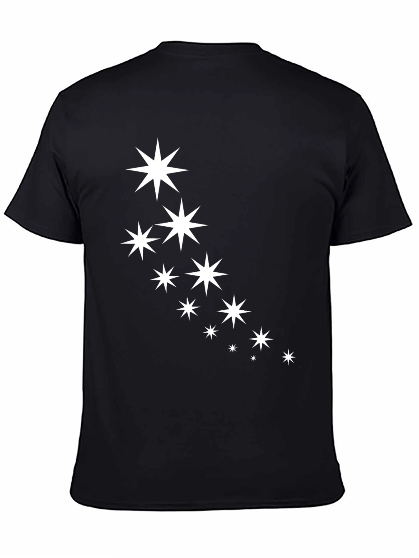Starry Night Black Tee - Casual Cool Style
