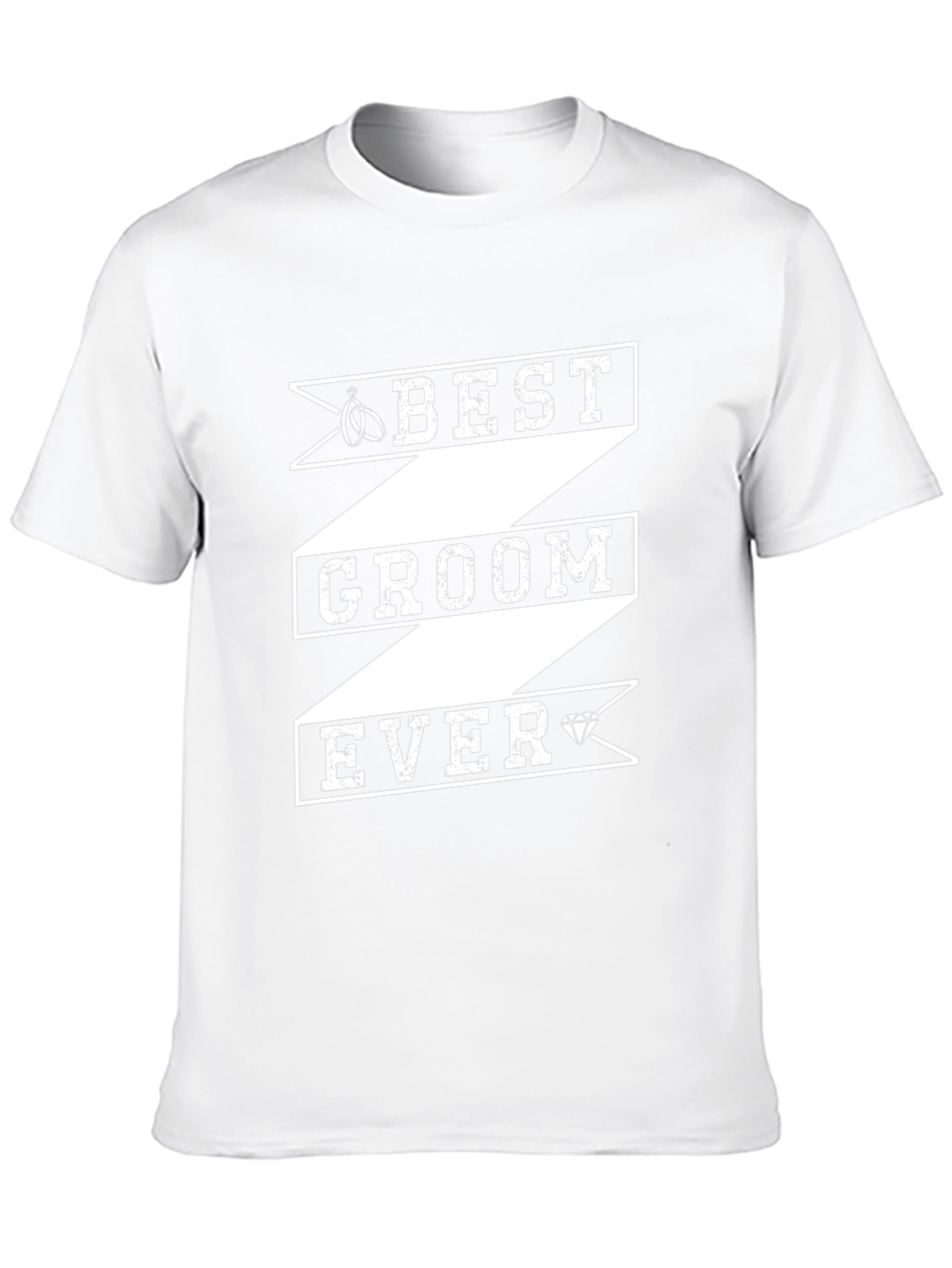 Best Groom Ever Graphic T-Shirt - Black Cotton Blend
