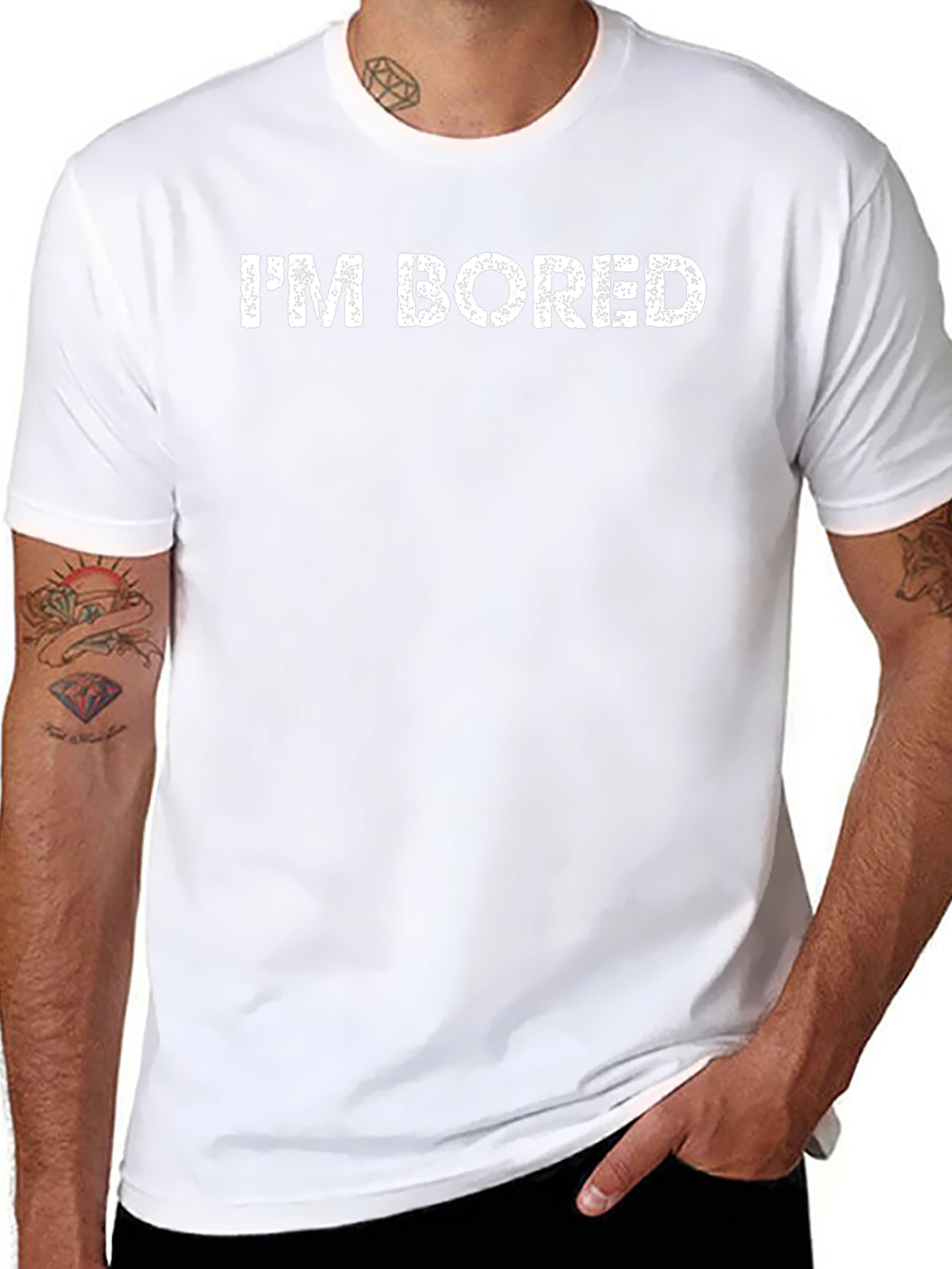 Im Bored Graphic Tee - Funny Casual T-Shirt