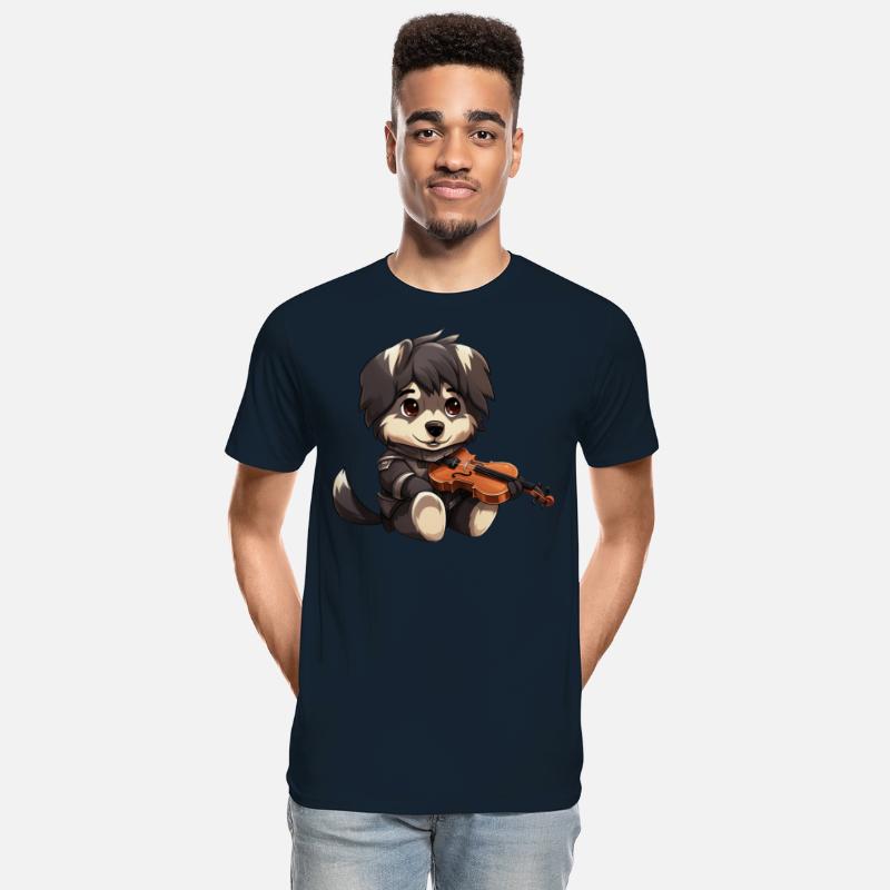 husky German Shepherd with Violin – Musical Dog De