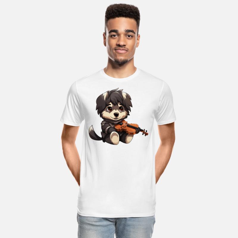 husky German Shepherd with Violin – Musical Dog De