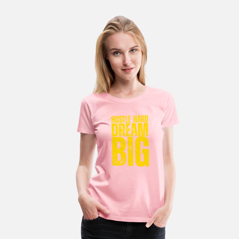 Hustle Hard Dream Big – Motivational T-Shirt