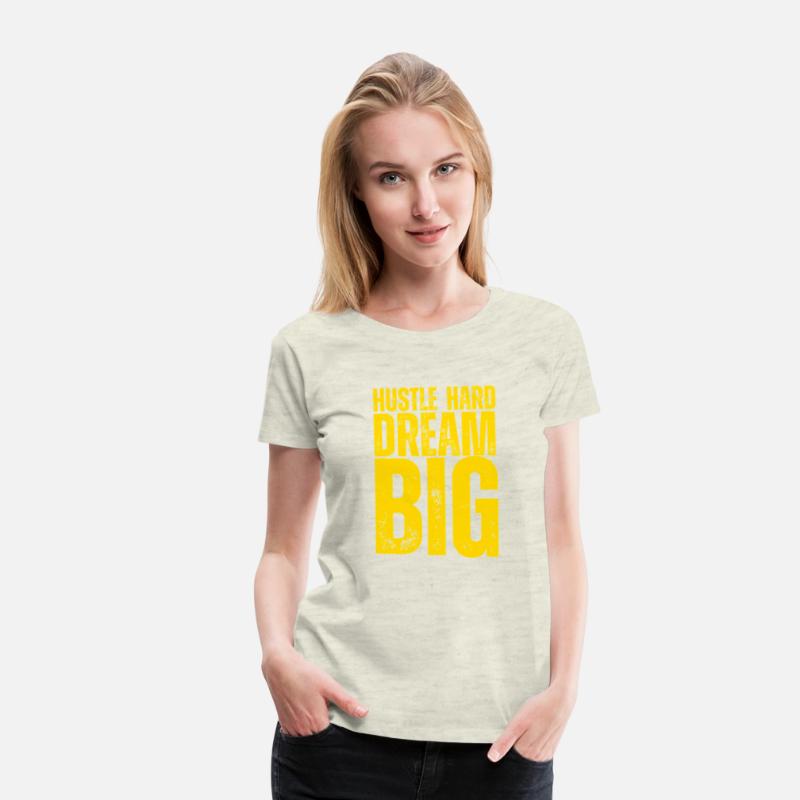 Hustle Hard Dream Big – Motivational T-Shirt