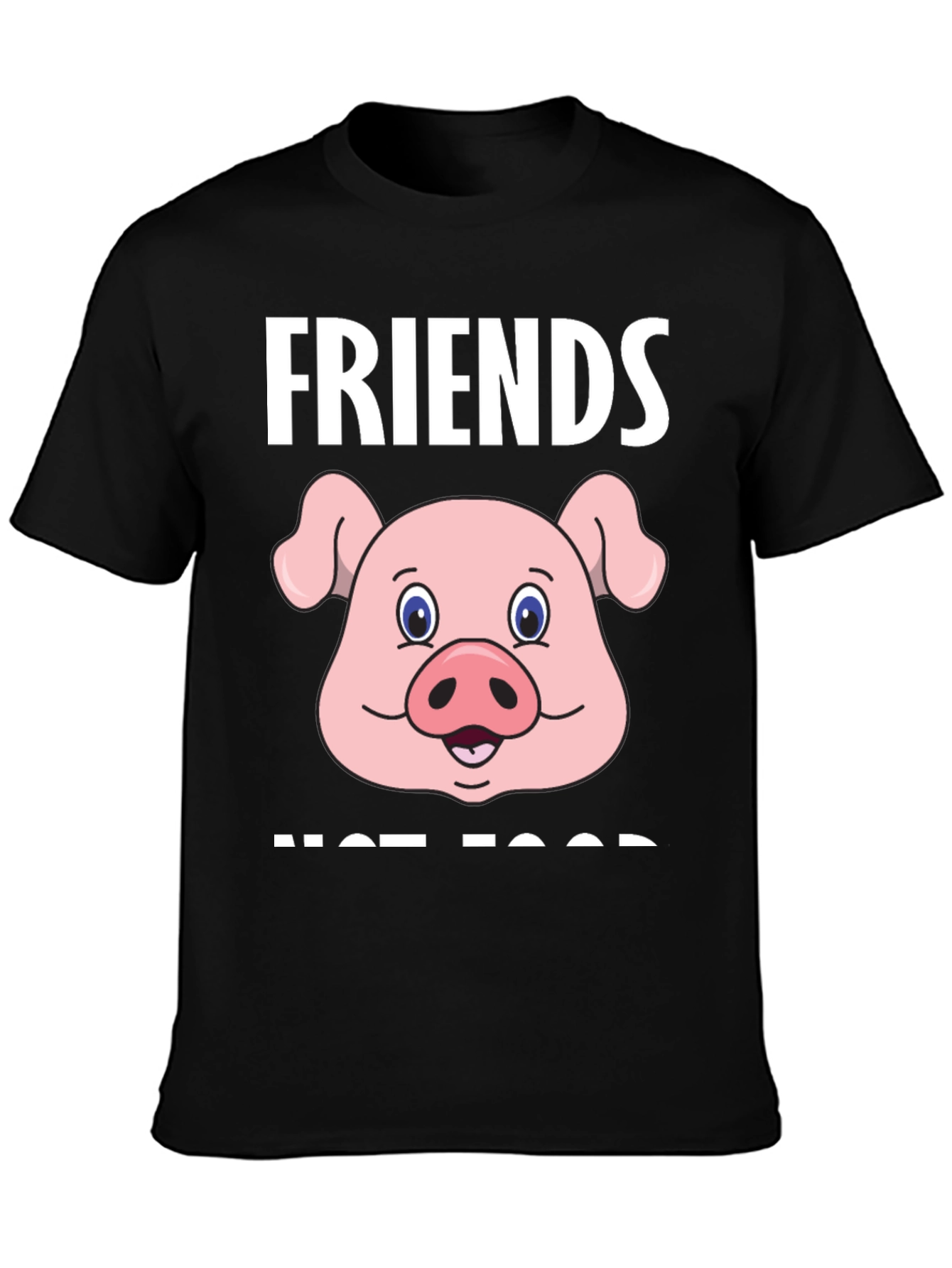Friends Not Food Pig Graphic Tee