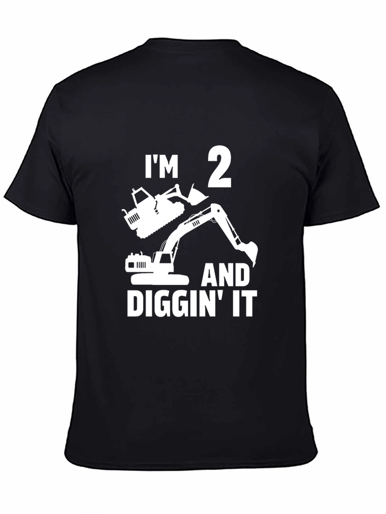 Im 2 and Diggin It T-Shirt - Construction Birthday