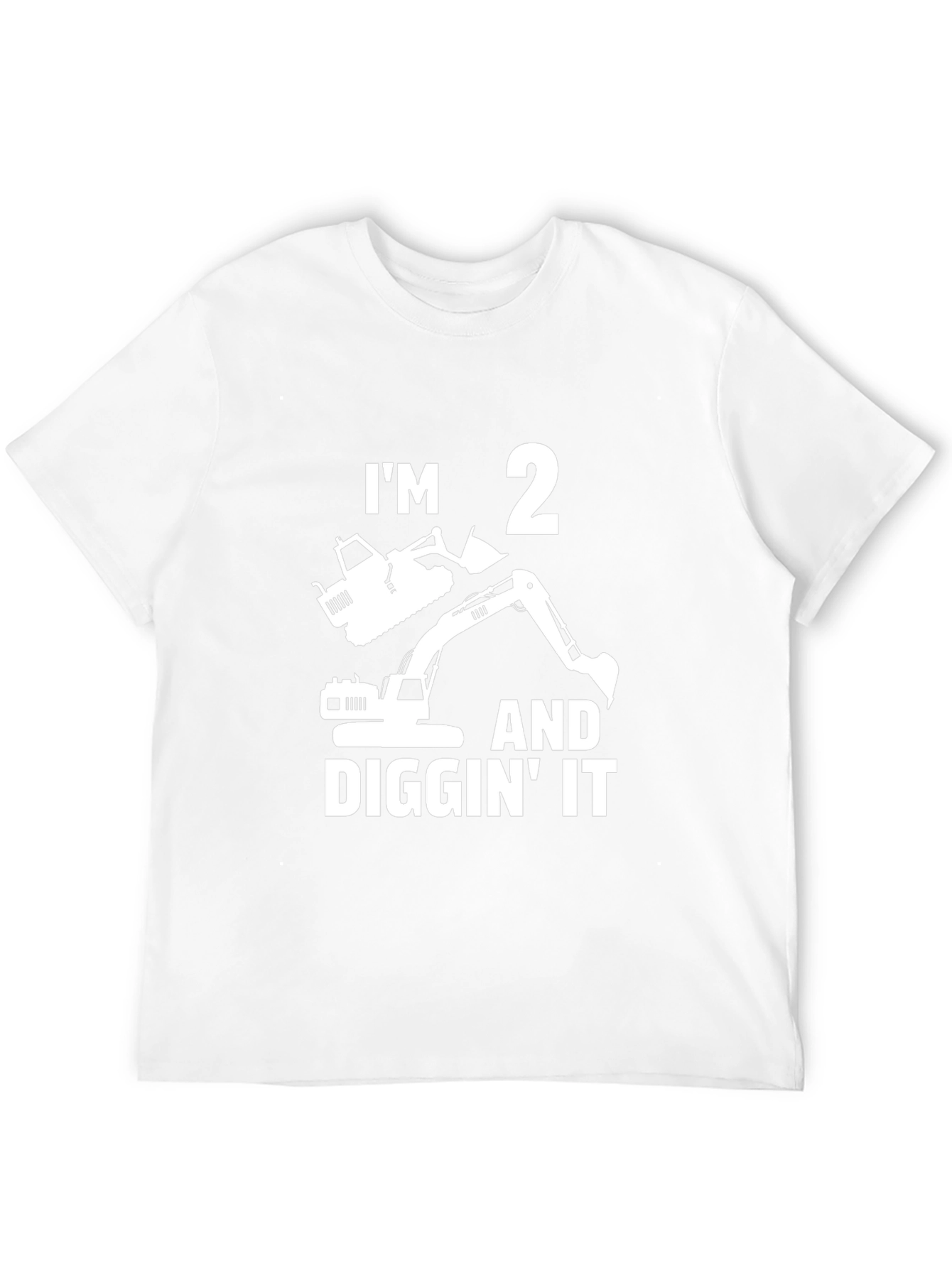 Im 2 and Diggin It T-Shirt - Construction Birthday