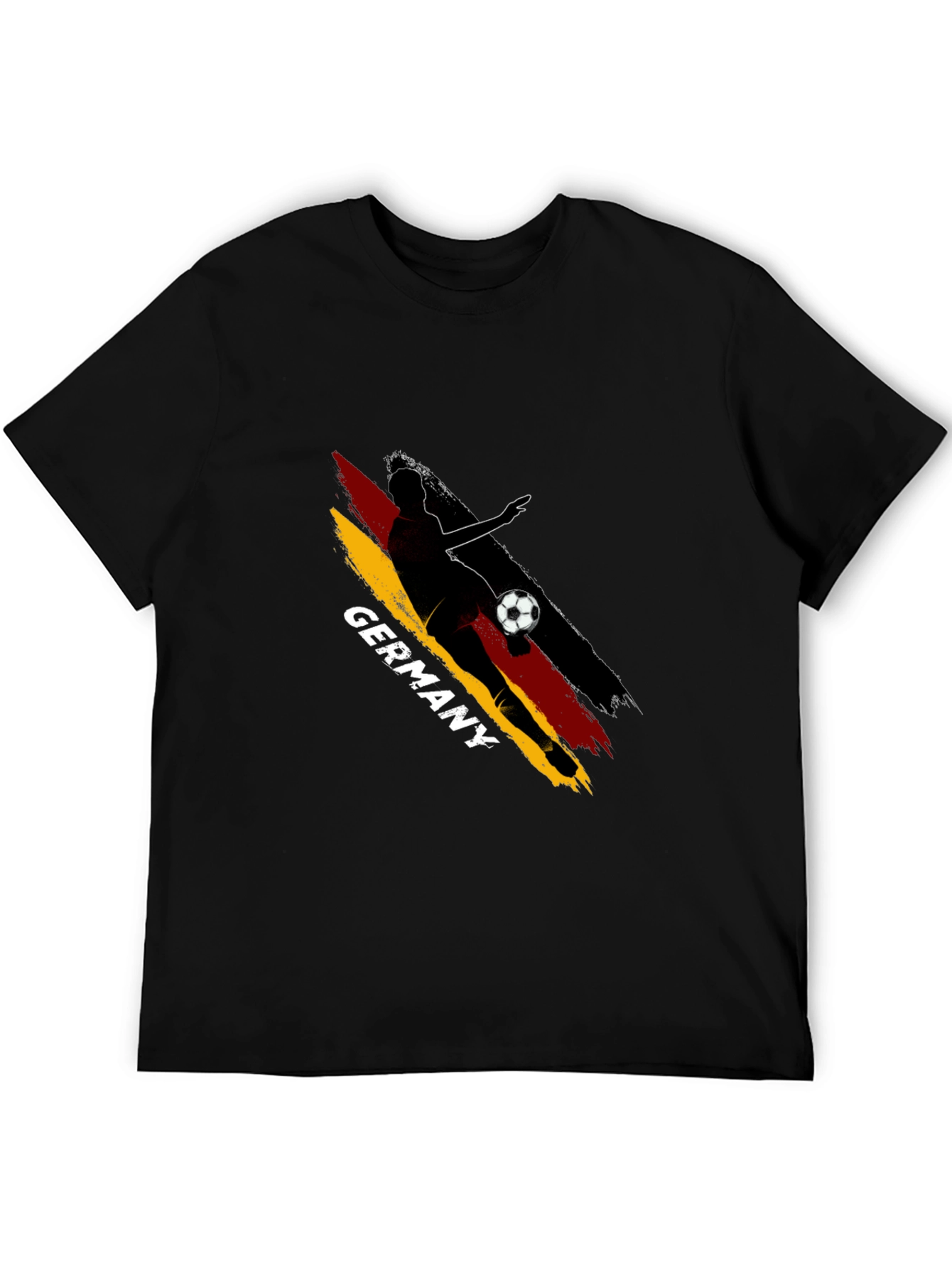 Germany Soccer T-Shirt - Black Graphic Tee