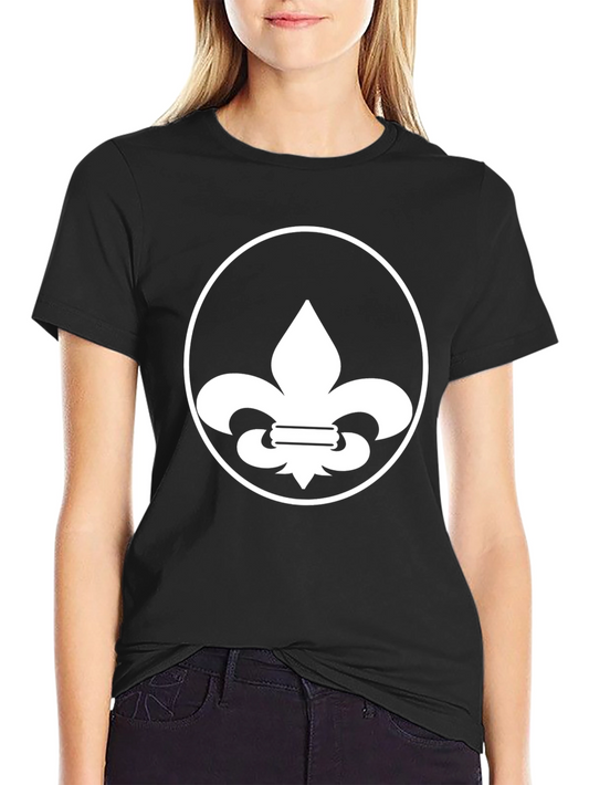 Fleur-de-Lis Graphic Tee - Black Cotton