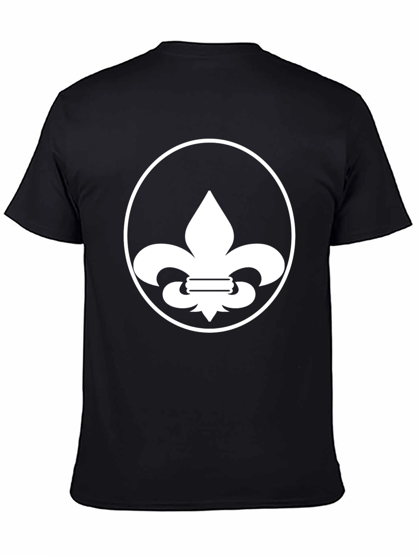 Fleur-de-Lis Graphic Tee - Black Cotton