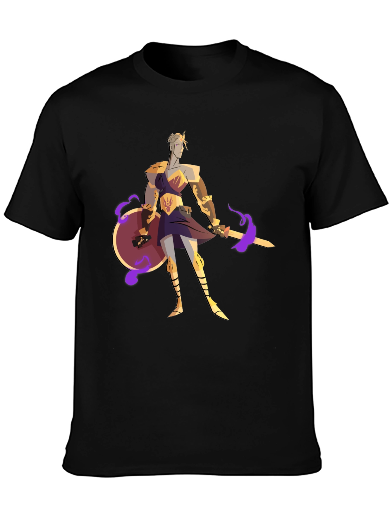 Warrior Woman Graphic T-Shirt - Black