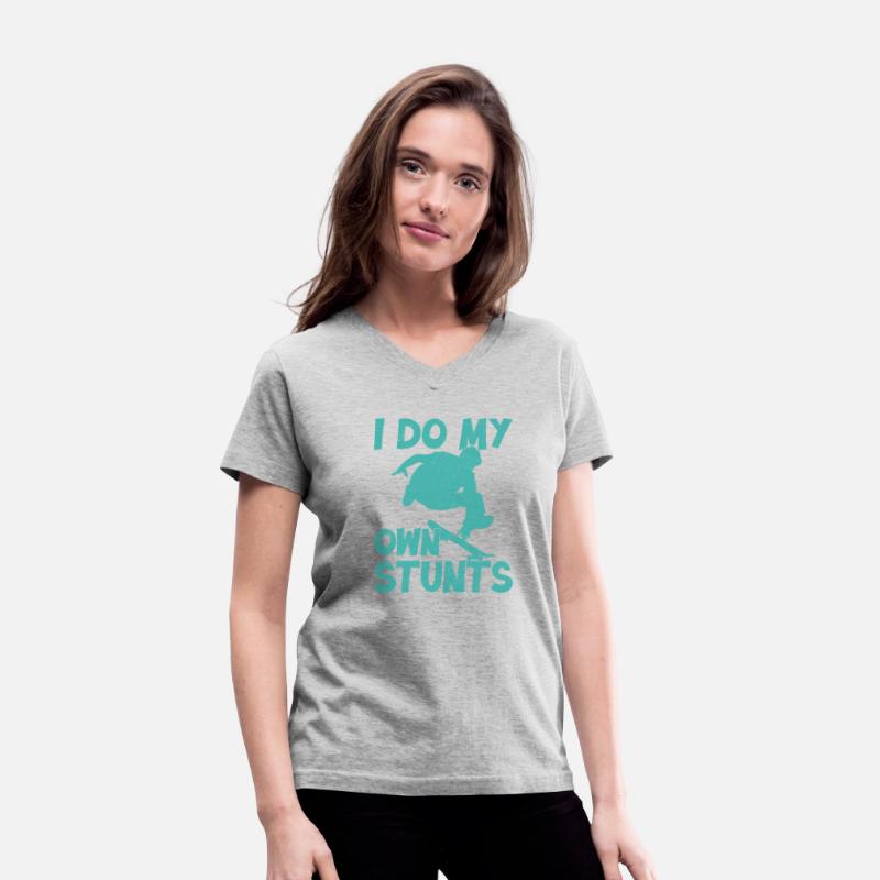 I Do My Own Stunts Skateboarding Skater Skateboard