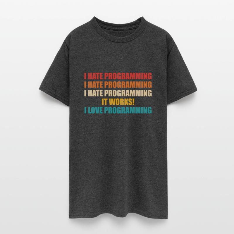 I Hate Programming Funny Retro Vintage