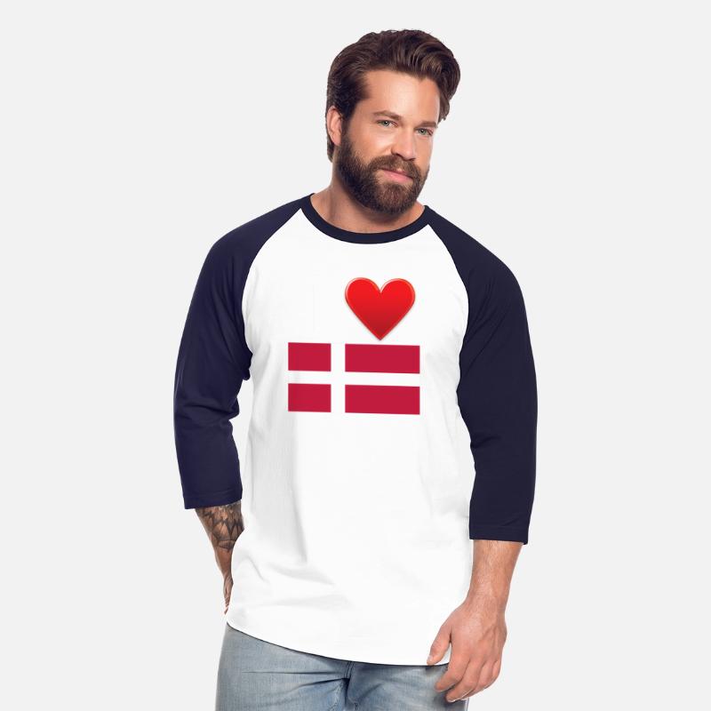 I Heart Love Denmark Danish Flag