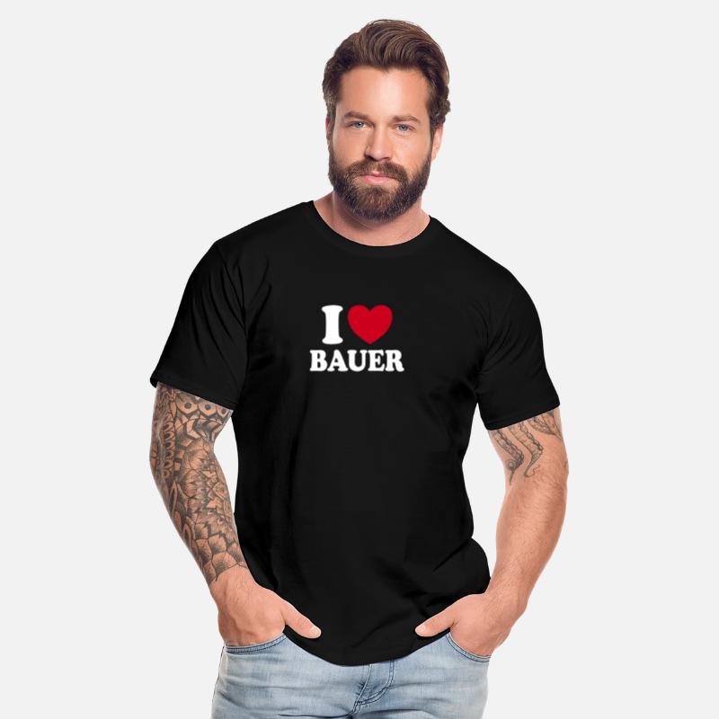 I Love Bauer Heart Statement Family Member