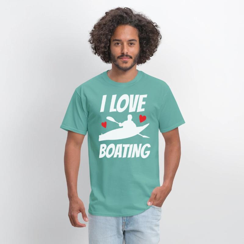 I Love Boating Kayak Boat Yacht Captain Ship