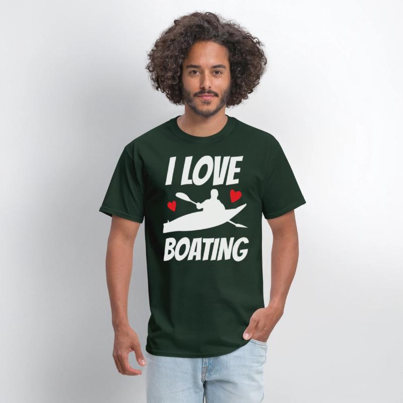 I Love Boating Kayak Boat Yacht Captain Ship