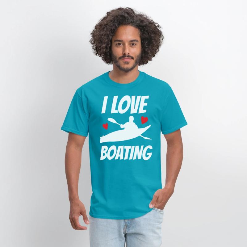I Love Boating Kayak Boat Yacht Captain Ship