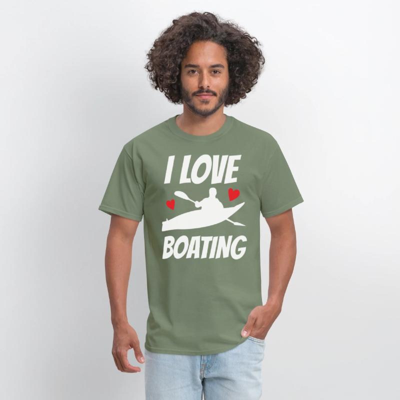 I Love Boating Kayak Boat Yacht Captain Ship