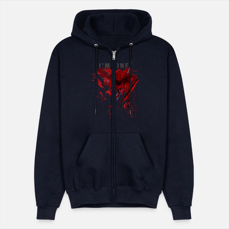 I m Fine Bloody Blood Splatter Halloween Pun