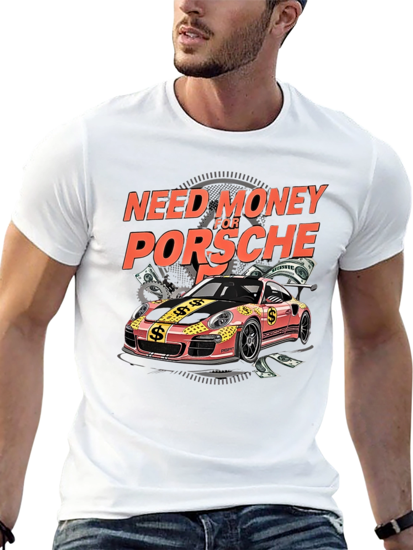 Need Money for Porsche Graphic Tee