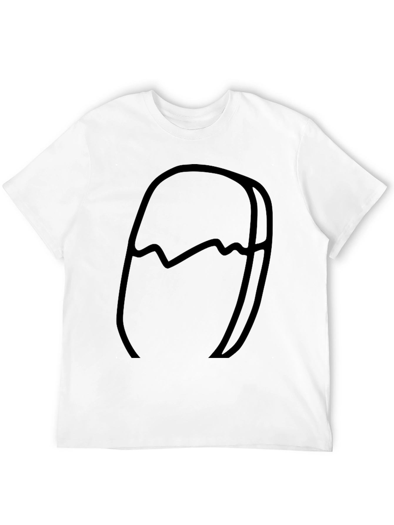 Abstract Black Graphic Tee