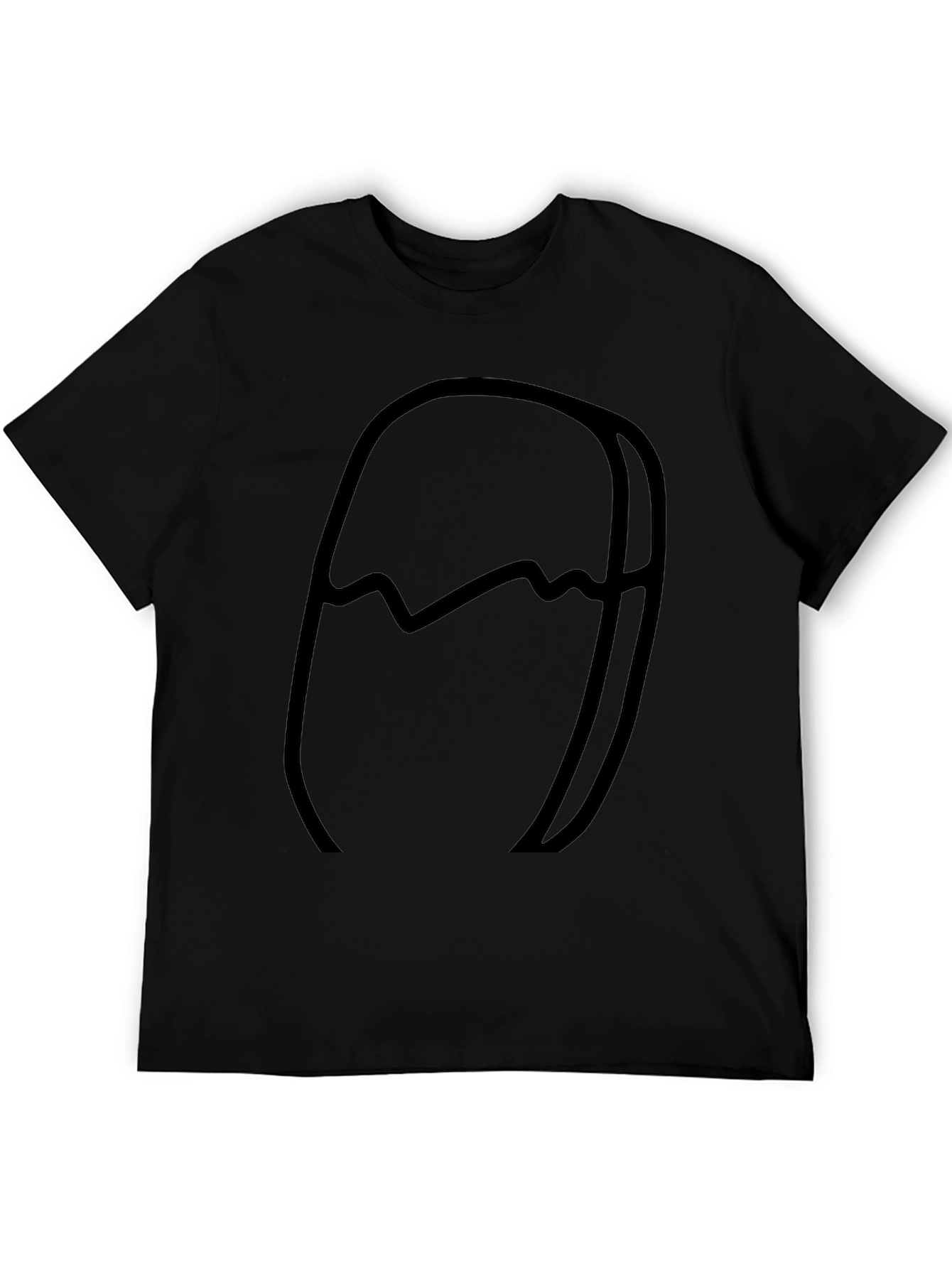 Abstract Black Graphic Tee