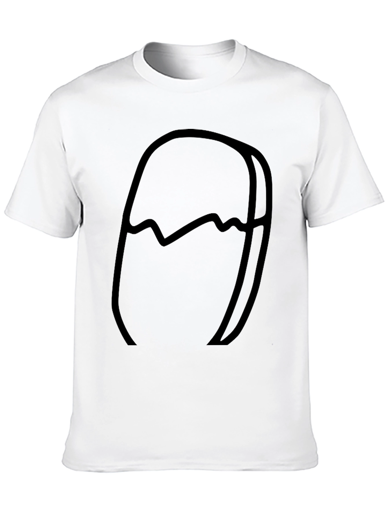 Abstract Black Graphic Tee