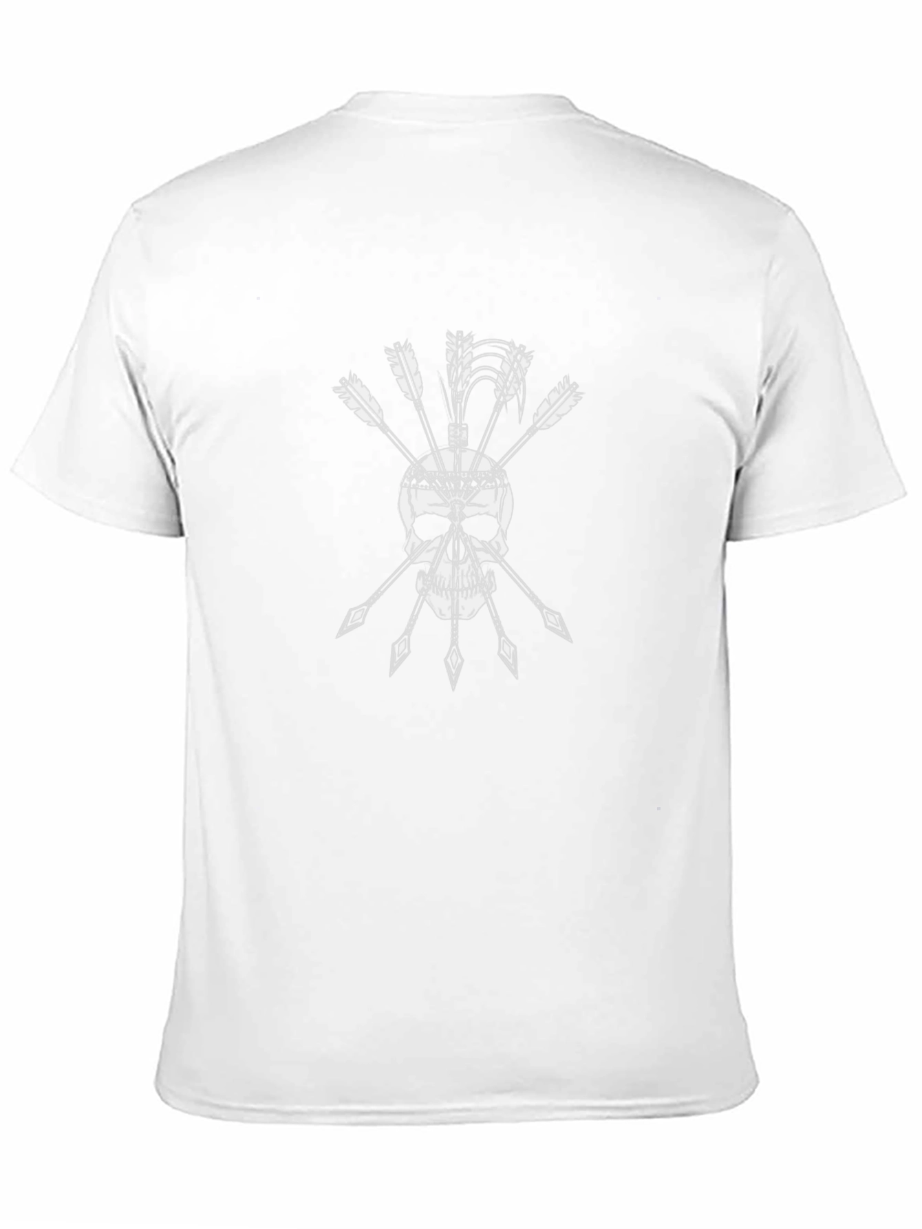 Skull & Arrows Graphic Tee - Black Casual Shirt