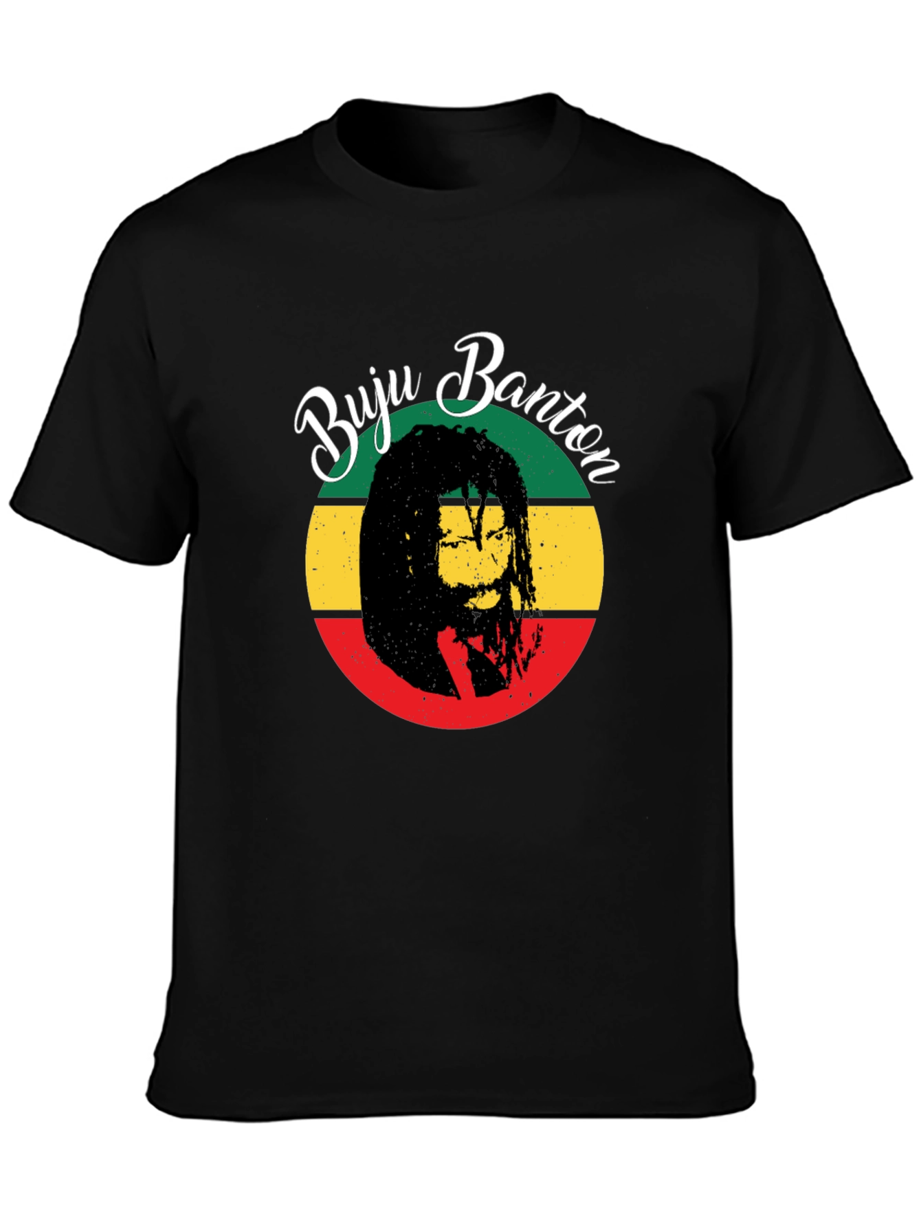 Buju Banton Reggae Graphic T-Shirt - Black