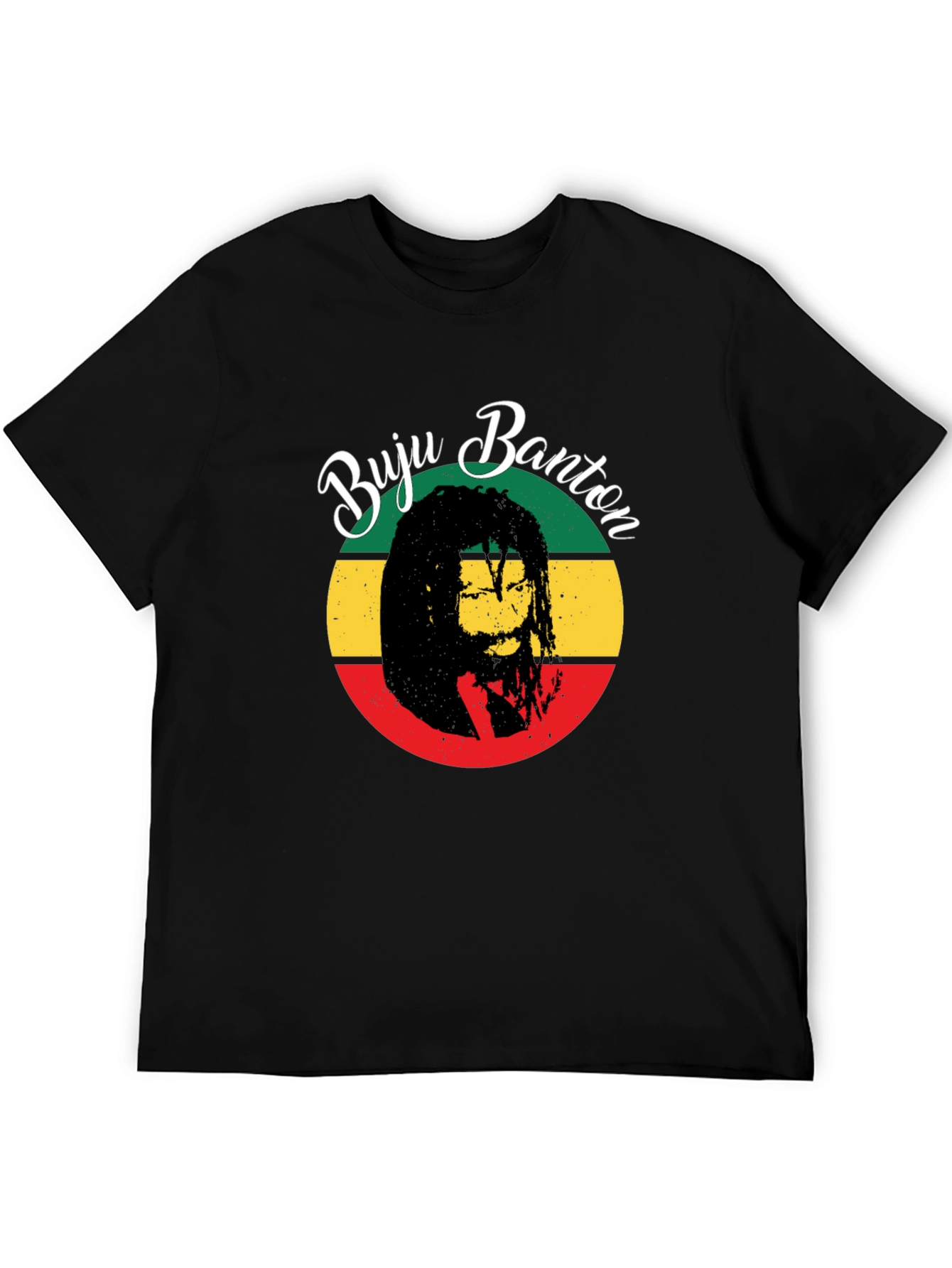 Buju Banton Reggae Graphic T-Shirt - Black