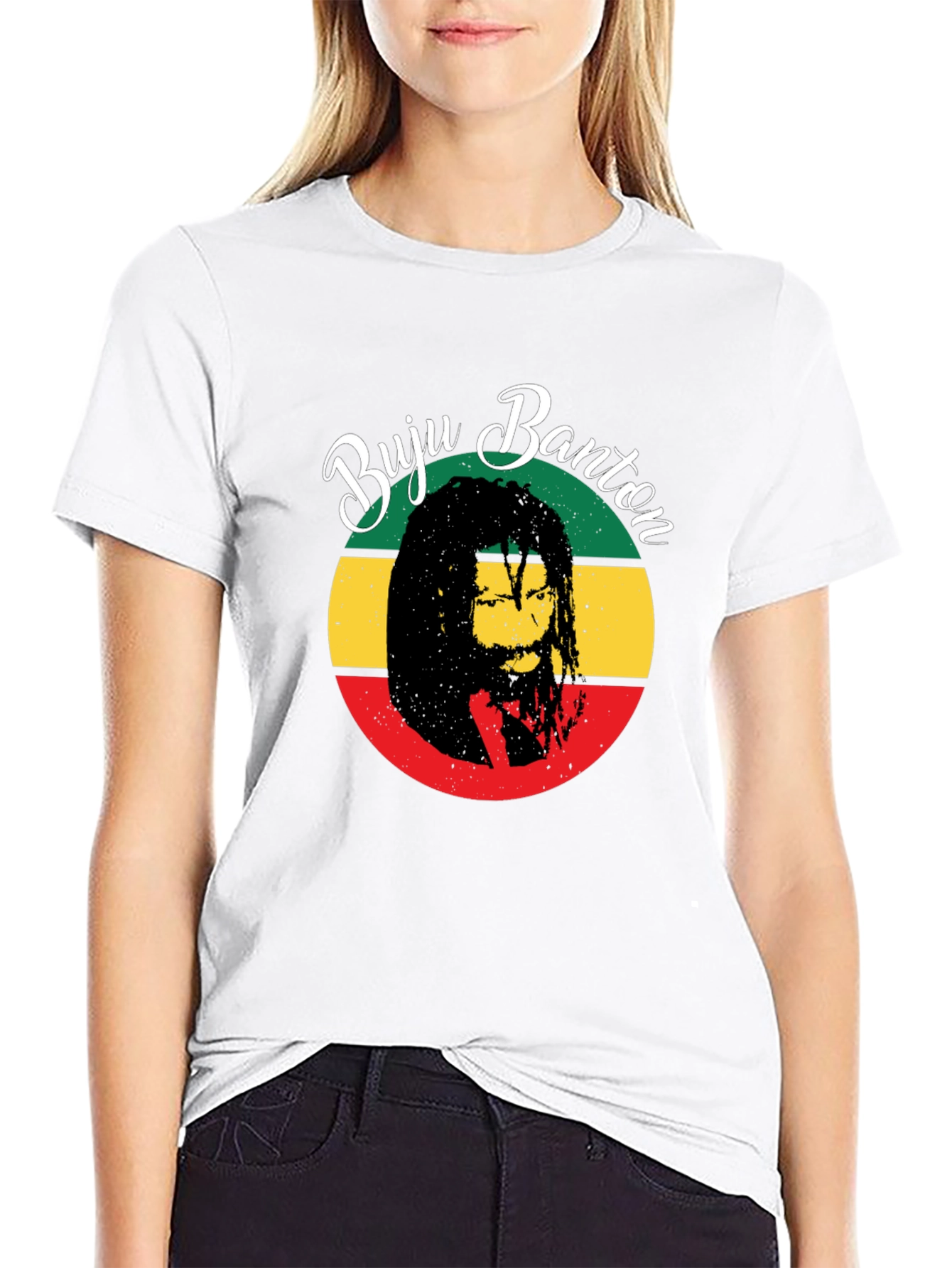 Buju Banton Reggae Graphic T-Shirt - Black