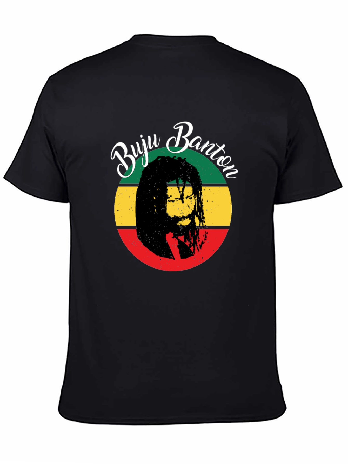 Buju Banton Reggae Graphic T-Shirt - Black