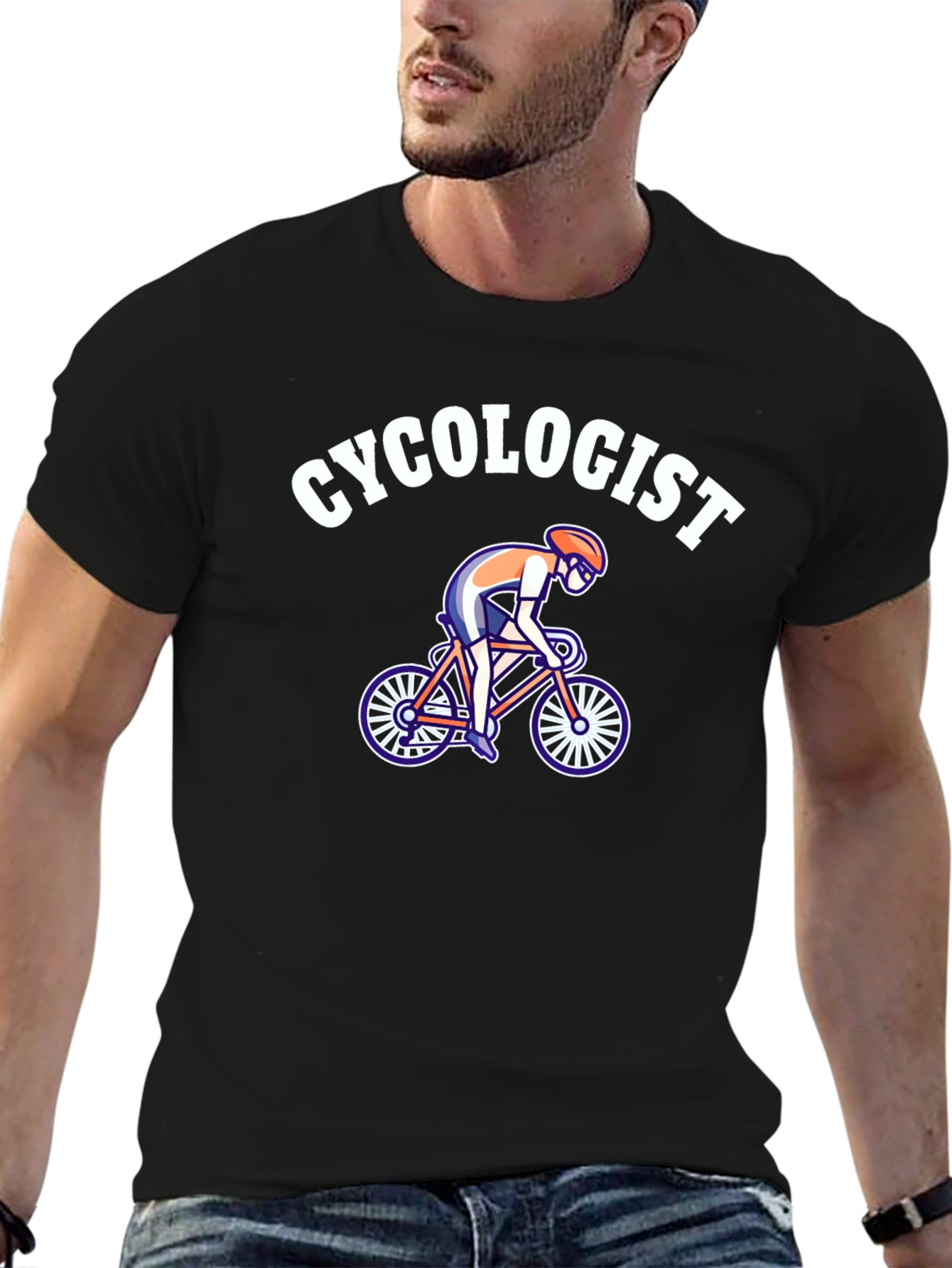Funny Cycologist T-Shirt - Cycling Expert Humor