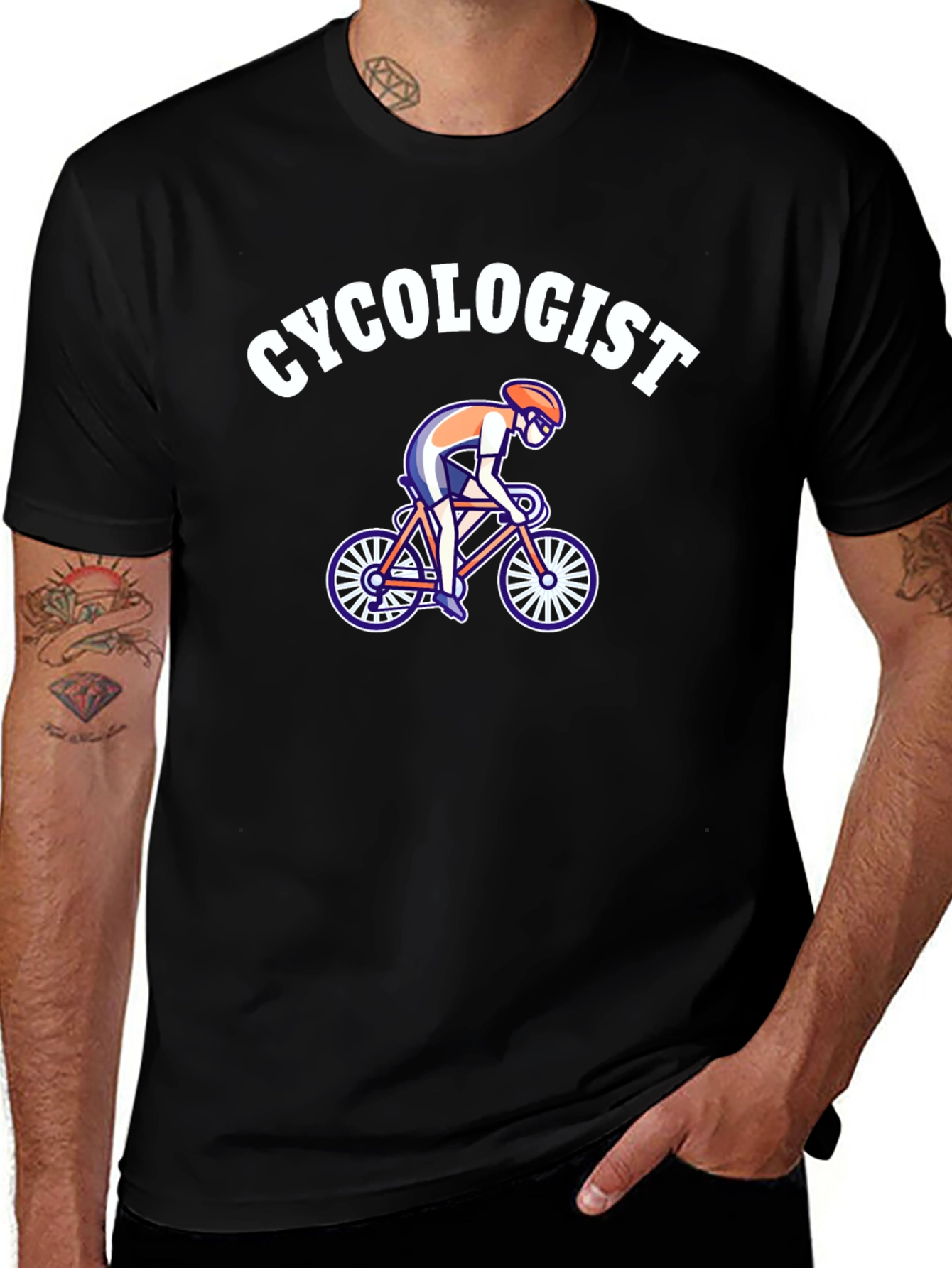 Funny Cycologist T-Shirt - Cycling Expert Humor
