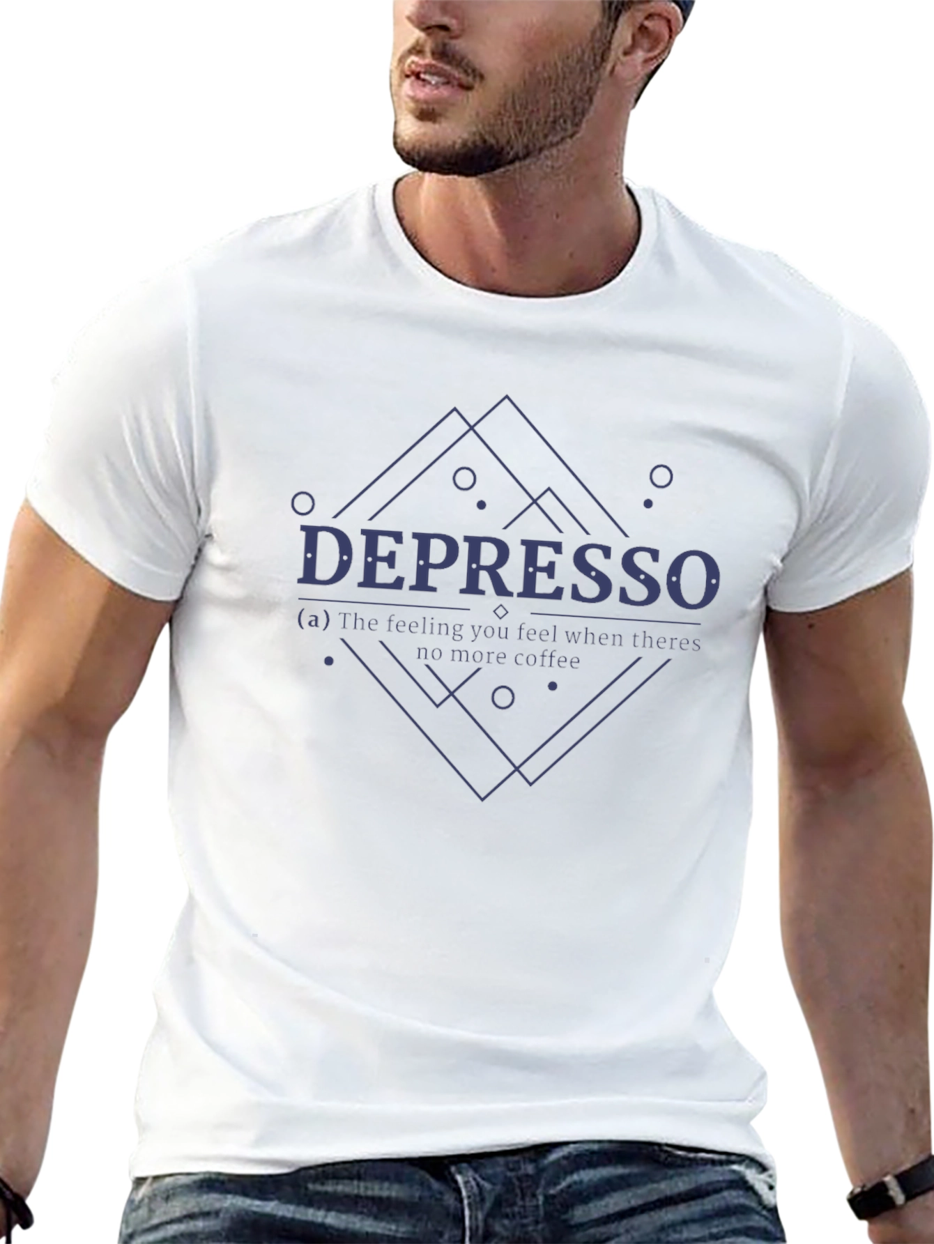 Depresso Coffee T-Shirt - Funny Graphic Tee