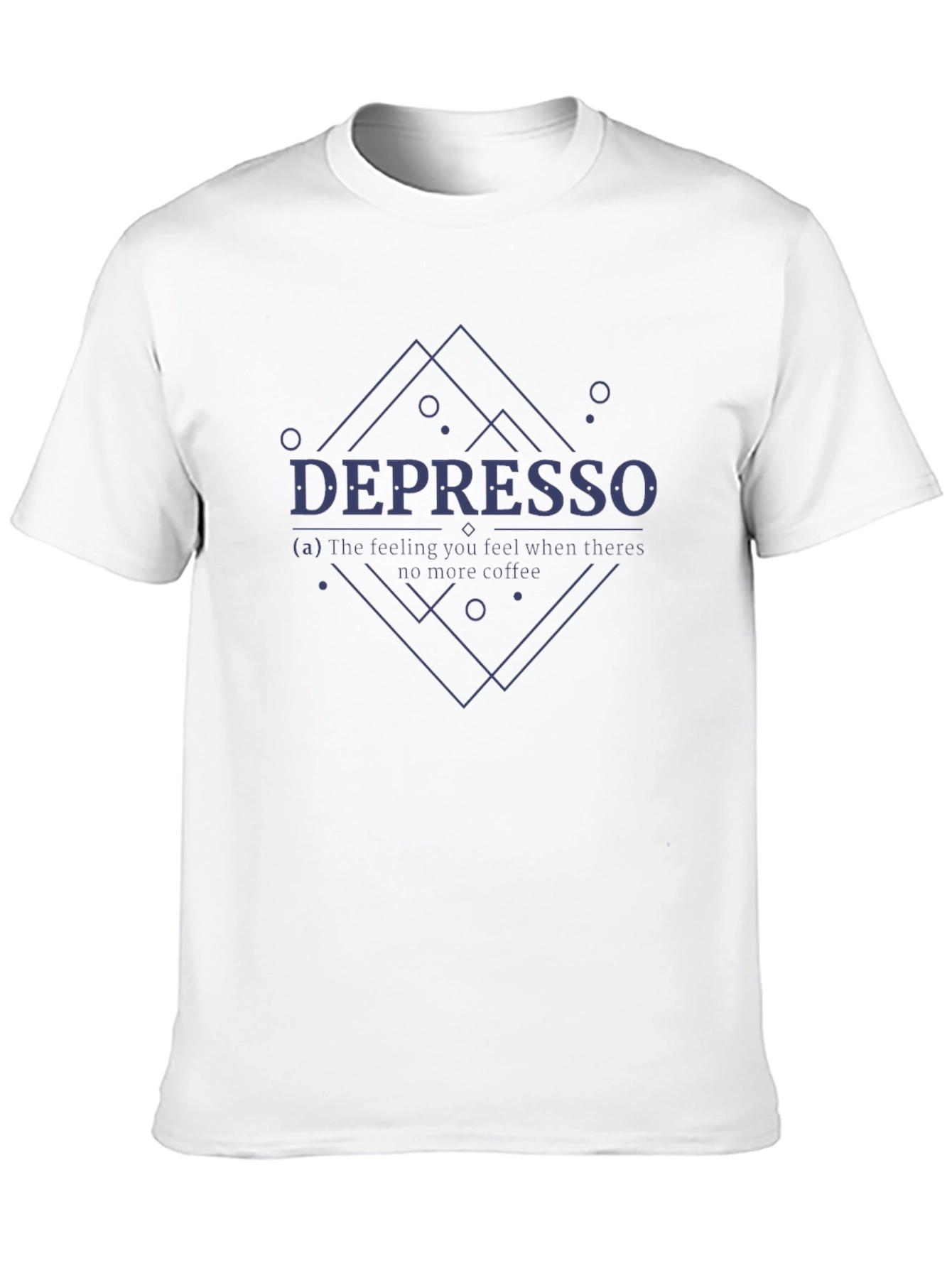 Depresso Coffee T-Shirt - Funny Graphic Tee