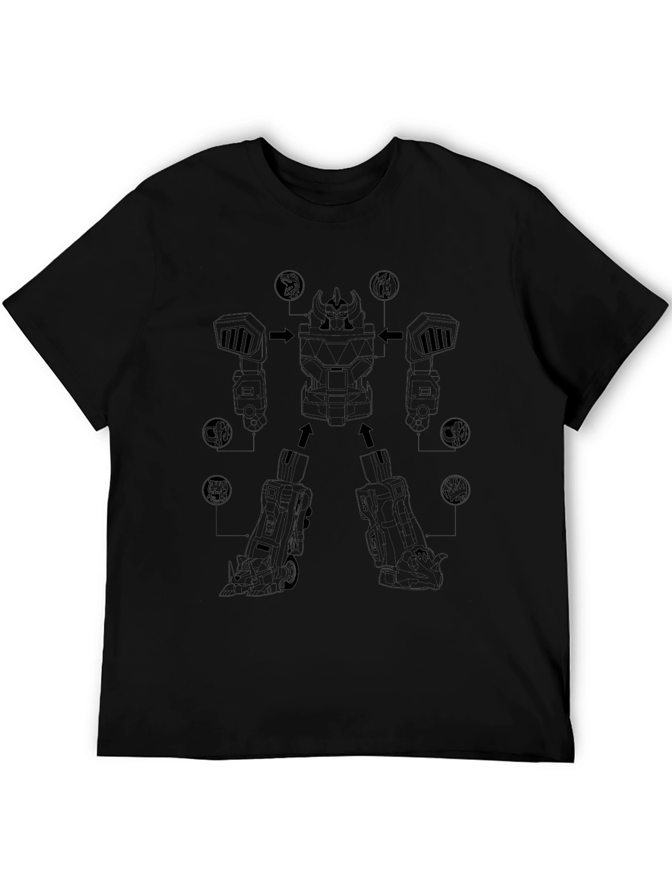 Black Robot Assembly T-Shirt