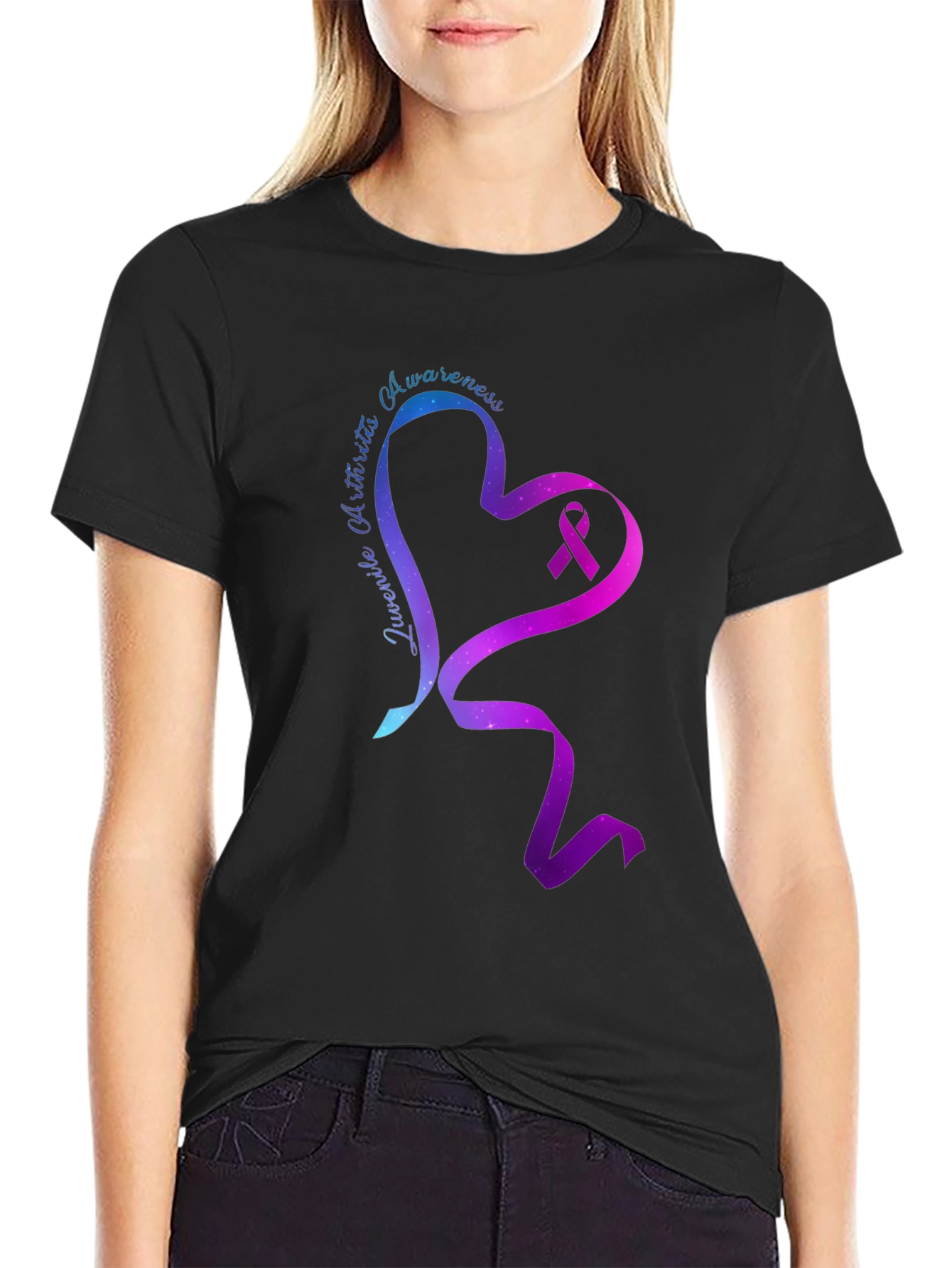 Juvenile Arthritis Awareness Ribbon Heart T-Shirt