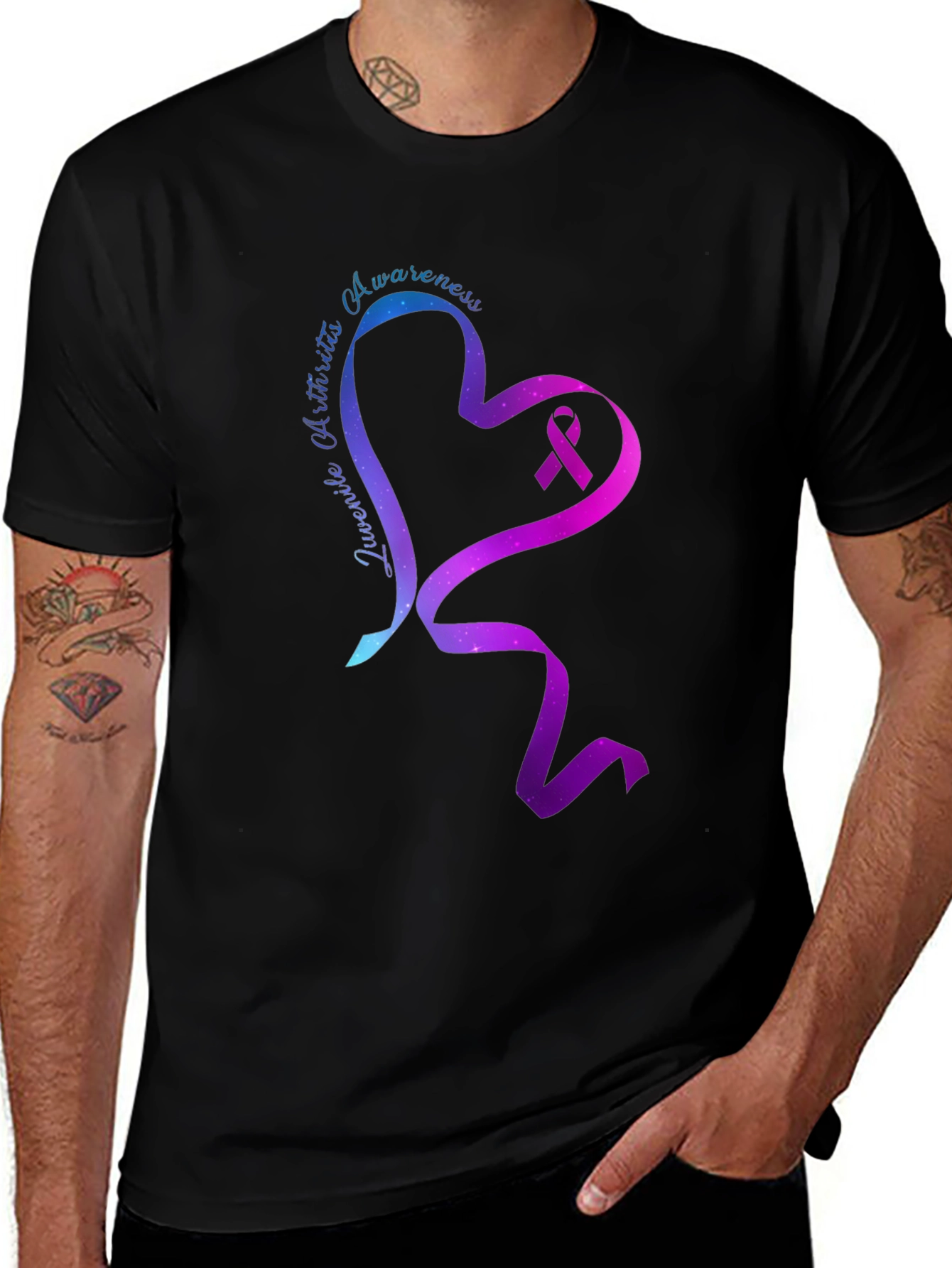 Juvenile Arthritis Awareness Ribbon Heart T-Shirt