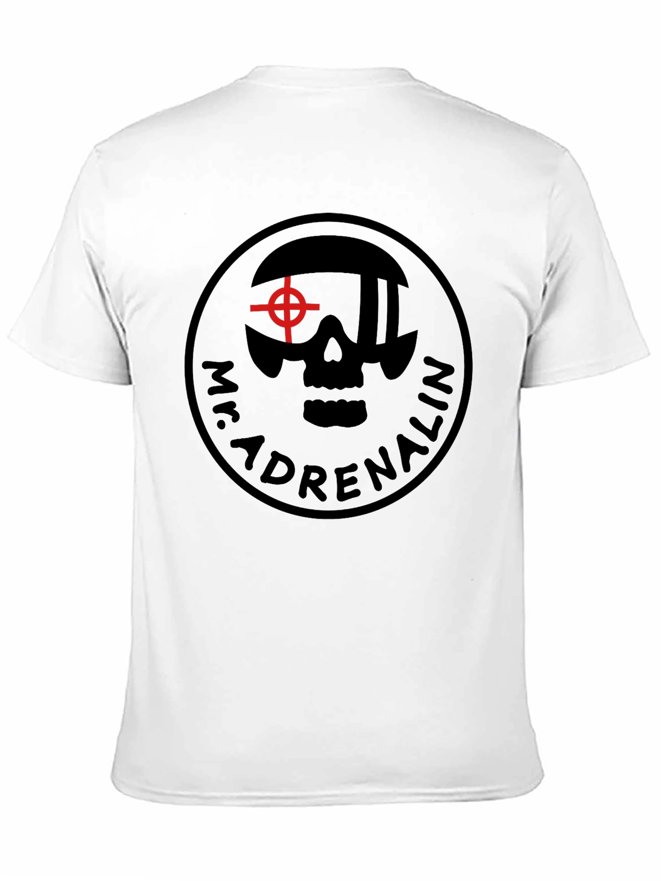 Mr. Adrenalin Skull Graphic Black T-Shirt
